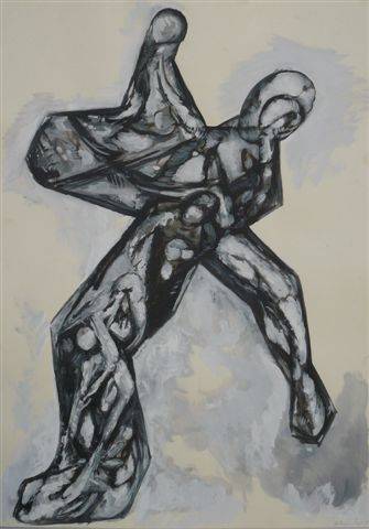 2 Figurinen, 50x70 cm 2 Figurinen, 50x70 cm